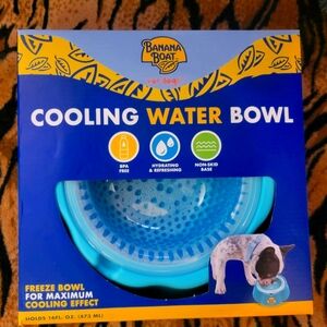Banana Boat Cooling Water Bowl for Dogs - Blue